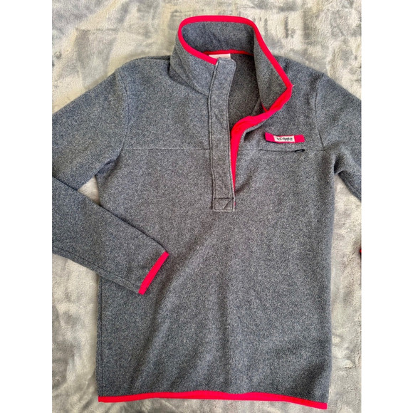 Columbia PFG Women’s Harbor-side Pullover Quartersnap Size XS Pink and Grey - Picture 7 of 8
